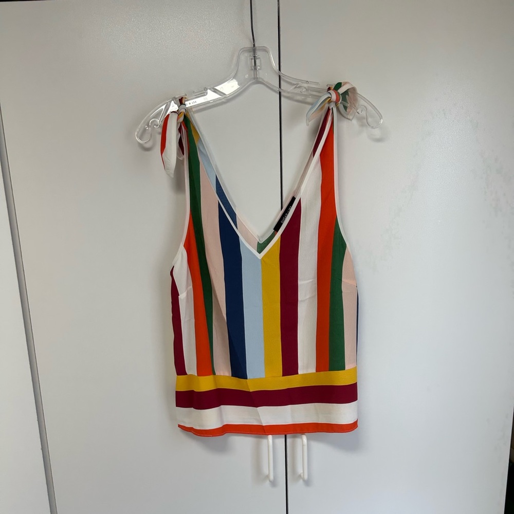 Sugar Lips Multi Color Sleeveless Top- Med